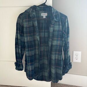 Carhartt Green and Blue Checkered Shirt